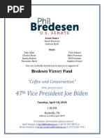 April 10 Biden Invitation