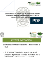 Convocatoria Al Diplomado en Cultura Financiera