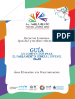 Guia de contenidos Parlamento Federal Juvenil INADI 2018