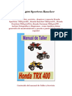 Honda TRX 400 Sportrax Rancher Foreman
