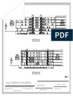 Section at A-A': Multi-Speciality Hospital