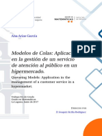 Modelos de Colas Aplicacion en La Gestion de Un Servicio de Atencion Al Publico en Un Hipermercado.