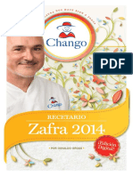 Recetario Chango Zafra 2014