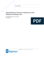 Determinants of Customer Satisfaction in The Malaysian Banking Sector
