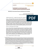 La Afectividad en El Aula Preescolar PDF