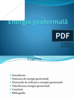 Energia Geotermală La Managementul Resurselor Naturale