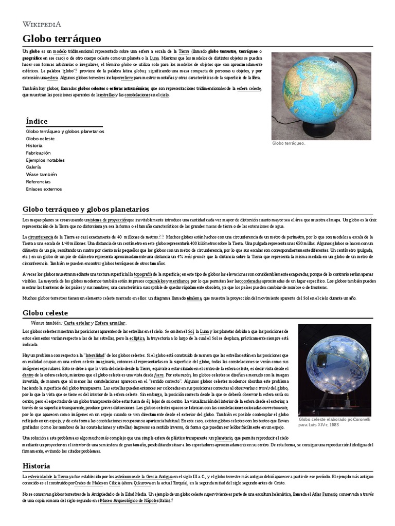 Globo Terráqueo (1) | Visualización (Gráficos) | Cartografía