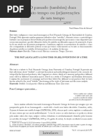 O Passado (Também) Dura Muito Tempo Ou (Re)Invenções de Um Tempo