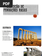 Execução de Fundações Rasas APRESENTAÇÃO