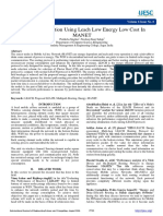 .Base Route Selection Using Leach Low Energy Low Cost in MANET