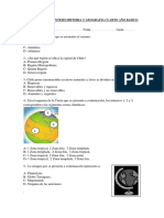 Evaluacion de Sintesis Historia y Geografia Cuarto Ano Basico