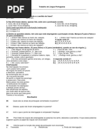 Trabalho de Língua Portuguesa