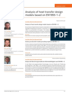 Analysis of Heat Transfer Design Models Based On EN1993-1-2