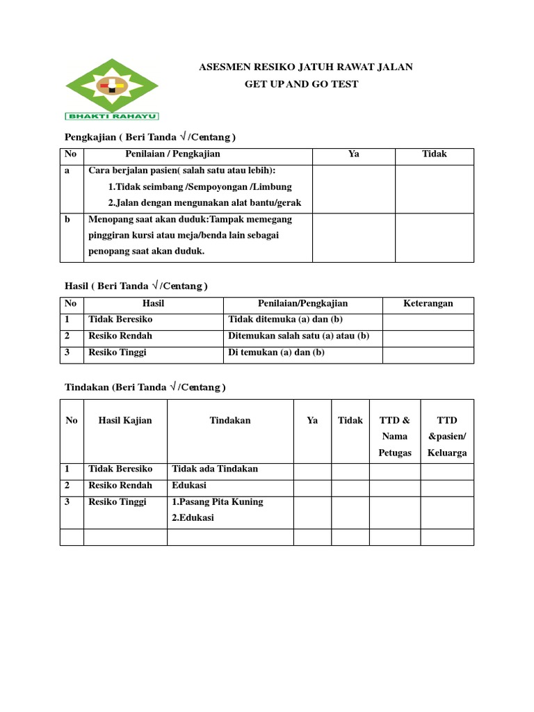 Asesmen Resiko Jatuh Rawat Jalan Pdf