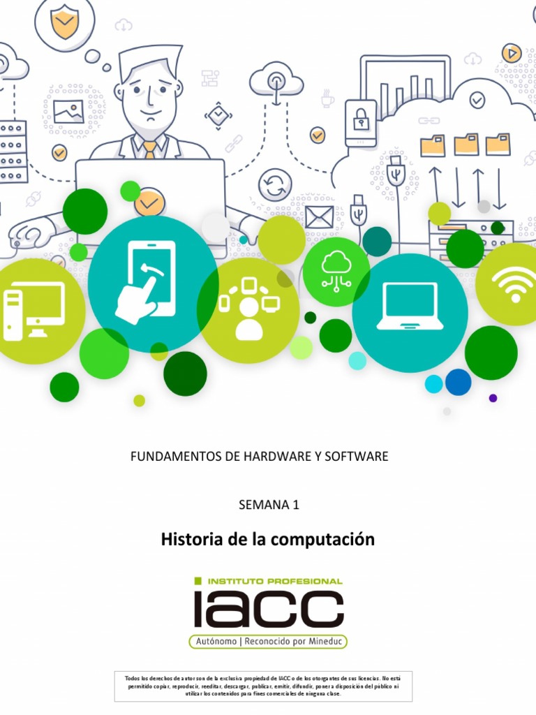 Semana 01 Fundamentos Hardware Software PDF Interfaces gráficas de