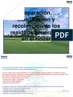 SEPERACION CLASIFICACION Y RECOLECCION DE LOS RESIDUOS GENERADOS EN EL HOGAR.pptx