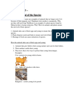 Science Year 5 Unit 2 Survival of The Species Notes and Exercise