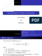 8.levy Processes - Option Pricing