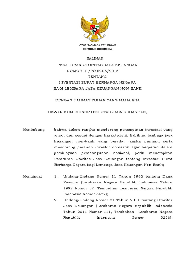 Salinan Pojk Investasi Surat Berharga Negara Bersih