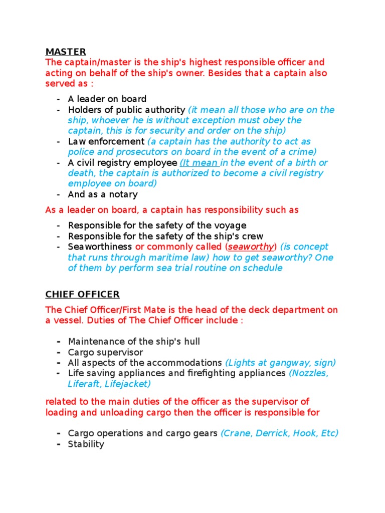 Roles of Ordinary Seaman on Ships | PDF | Sea Captain | Ships