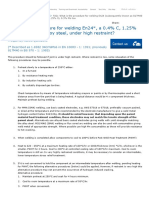 Procedure for welding En24 low alloy steel under high restraint