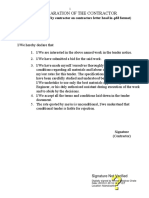 Contractor Declaration Form