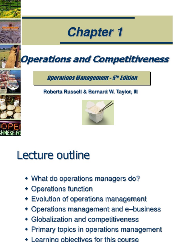 Operations and Competitiveness | PDF | Operations Management | Labour ...
