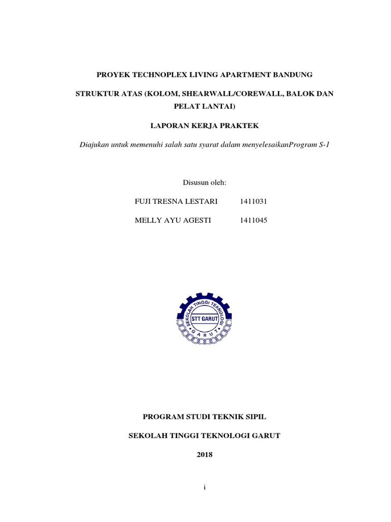 Contoh Laporan Kp Teknik Sipil Seputar Laporan