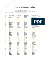 Liste Complete Verbes Irreguliers Texte