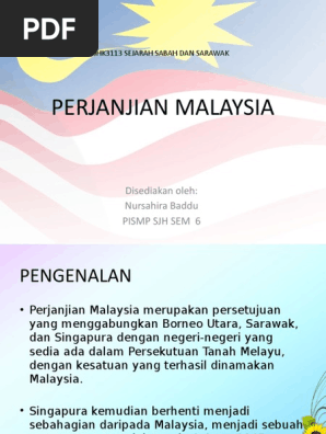 Perjanjian Malaysia 1963 Pdf