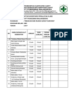 Daftar Inventaris Peralatan Klinis Ugd