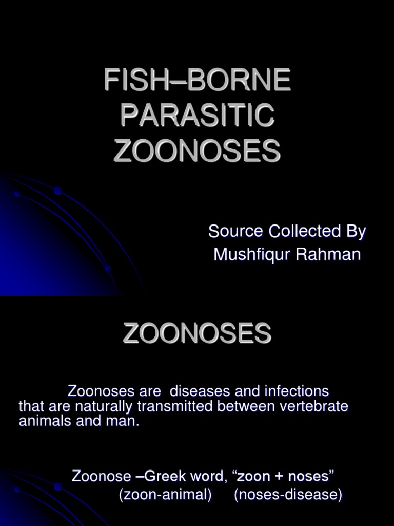Fish Parasitic Zoonoses PDF Medical Specialties Medicine