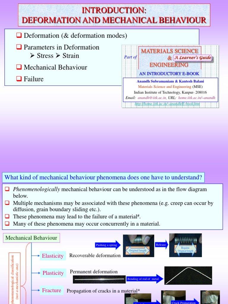 Understanding Deformation and Failure Mechanisms | PDF | Deformation ...