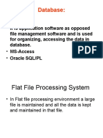 Database:: BMS: File Management Software and Is Used For Organizing, Accessing The Data in Database