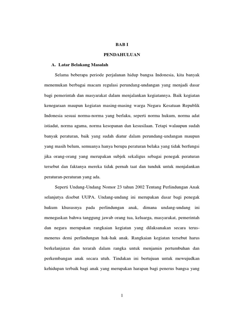 Contoh Proposal Skripsi Hukum Pidana Anak Pejuang Skripsi
