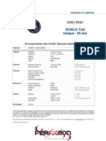 World Tag Unique - 20 MM: Istics Data Sheet Industry & Log