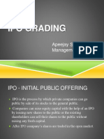 Ipo Grading: Apeejay School of Management