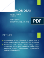 Tumor Otak: Amalia Yuniar 42160062 Pembimbing: Dr. Sutaryanu D., Sp. Rad