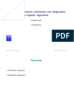 Lecture 4: Parameter Estimation and Diagnostics in Logistic Regression