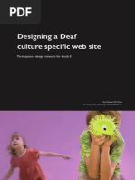 Download  Designing a Deaf culture specific web site  Participatory design research for knackfi by Suvi Kitunen SN37600206 doc pdf