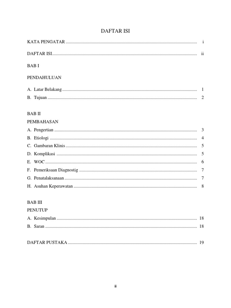 Daftar Isi Makalah Askep Empisema