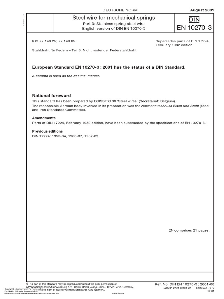 Din en 102703 PDF Business