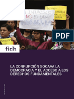 Documento Coalición FIDH: La Corrupción Socava La Democracia y El Acceso A Los Derechos Fundamentales