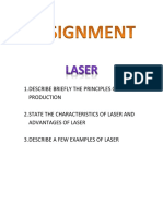 Principles, Characteristics and Examples of Laser Technology