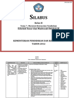 Silabus SD Kurikulum 2013 Semester 2 Merawat Hewan Dan Tumbuhan