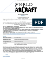 World of Warcraft 5e RPG Core Document