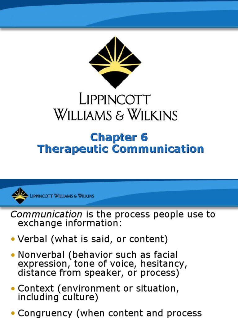Therapeutic Communication