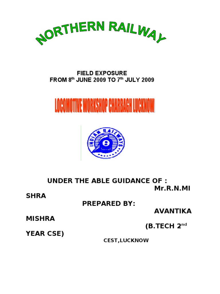 Field Exposure Report: Railway Workshop | PDF | Art