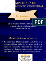 TERMINOLOGIA RCM