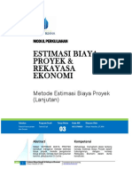 Modul3 Estimasi Biaya Rekayasa Ekonomi Elhazri